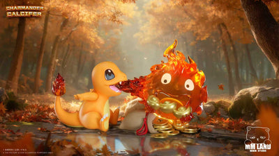 Pokémon & Howl's Moving Castle Charmander & Calcifer GK Statue - MMLAND Studio [In-Stock]