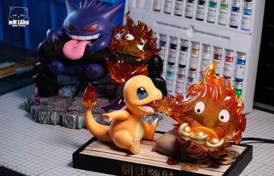 Pokémon & Howl's Moving Castle Charmander & Calcifer GK Statue - MMLAND Studio [In-Stock]
