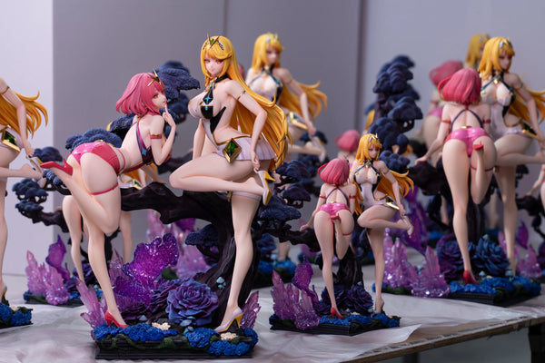 Xenoblade Pyra & Mythra GK Statue - Elf Forest Studio [In-Stock]