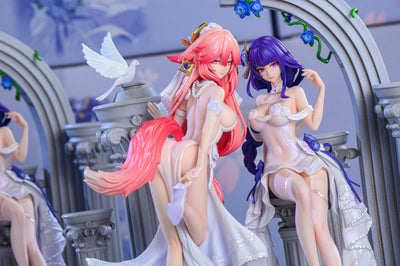 Genshin Impact Raiden Shogun x Yae Miko 1/6 GK Statue - Hakimi Studio [In-Stock]