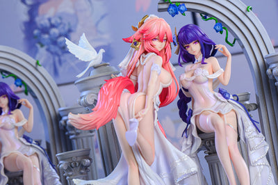 Genshin Impact Raiden Shogun x Yae Miko 1/6 GK Statue - Hakimi Studio [In-Stock]