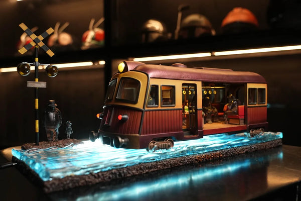 Spirited Away Hayao Miyazaki Desktop Scene Series 011 Sea Train GK Statue - OPM Studio [In-Stock]