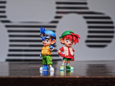 Bakusou Kyoudai Let’s & Go!! - Retsu Seiba & Go Seiba GK Statue - ToyBirds Studio [In-Stock]