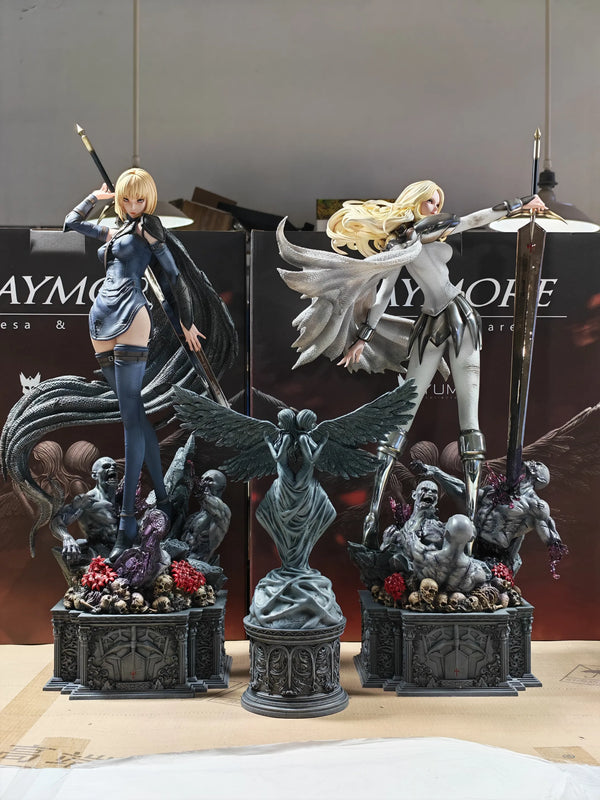 Claymore Twin Goddesses Teresa & Clare 1/4 GK Statue - YUMS-Collectors Studio [In-Stock]