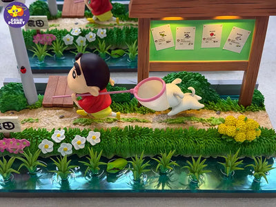 Crayon Shin-Chan Shiro and the Coal Town Scene GK Statue - GuluPlanet Studio [In-Stock]