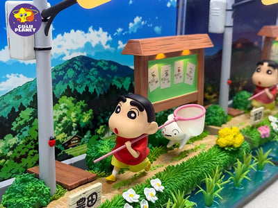 Crayon Shin-Chan Shiro and the Coal Town Scene GK Statue - GuluPlanet Studio [In-Stock]