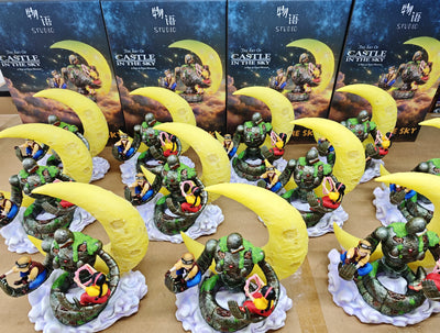 Castle in the Sky Embrace of Love Miyazaki Hayao Desktop Series 06 Laputian Robo & Sheeta & Pazu GK Statue - Wu Yu Studio [In-Stock]