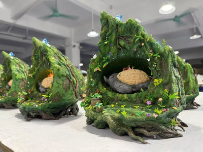 My Neighbor Totoro Hayao Miyazaki Desktop Scene Series 013 Totoro in the Tree Hole 1/6 GK Statue - OPM Studio [In-Stock]