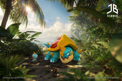 Pokémon Pokédex Series Evolution Group #833 Chewtle #834 Drednaw 1/20 GK Statue - JB Studio [Pre-Order]
