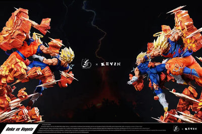 Dragon Ball Goku VS Vegeta Famous Scene GK Statue - Grand Design Studio [In-Stock]