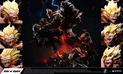 Dragon Ball Goku VS Vegeta Famous Scene GK Statue - Grand Design Studio [In-Stock]