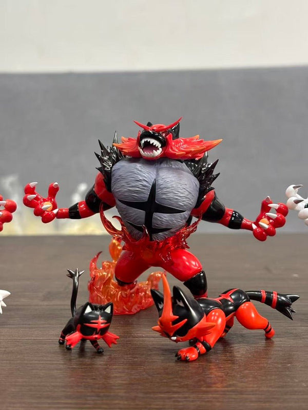 Pokémon Starter Pokémon Series Fire Type #4 Incineroar Evolution Group GK Statue - Mo Yu Studio [Pre-Order]