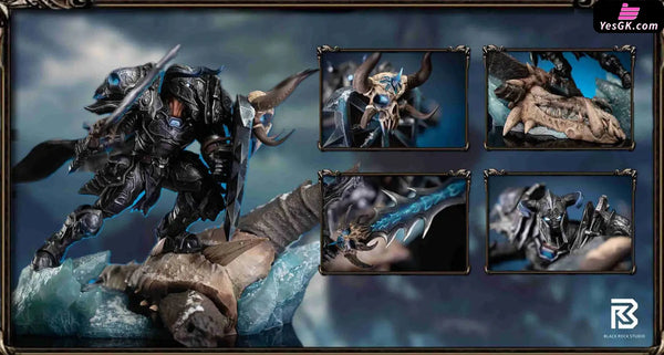 5V5 Battle Series 001 Fearless Warrior VS Undead Bloodfang Thief With LED World of Warcraft Statue - Black Rock Studio