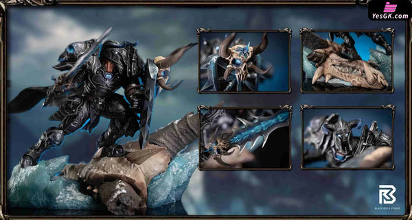 5V5 Battle Series 001 Fearless Warrior VS Undead Bloodfang Thief With LED World of Warcraft Statue - Black Rock Studio