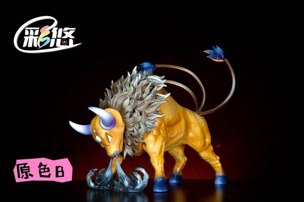 Pokémon Silver Conference Ash Ketchum's Team VS Gary Oak's Team #5 Ash Ace Tauros 1/20 GK Statue - Cai You Studio [Pre-Order]