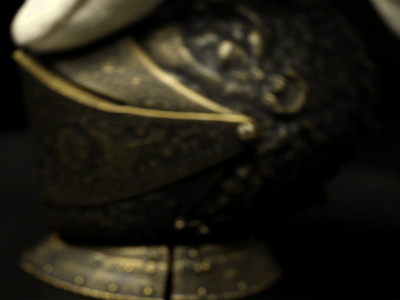 Original 1/6 Japanese Armor Helmet Story New Chapter Iron Plate Seventy-two Small Stars Kabuto (Bronze Armor) Statue - Helio Studio [In-Stock]