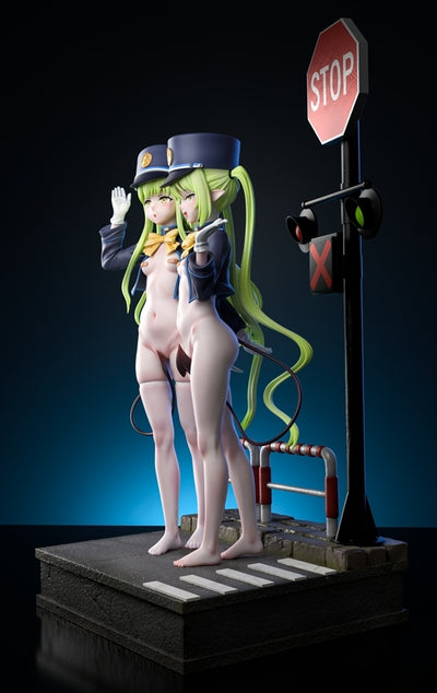 Blue Archive Railway Twins Tachibana Hikari & Tachibana Nozomi 1/6 GK Statue - Genius Bee Studio [Pre-Order]