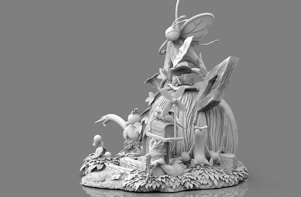 Pokémon Eevee's Hut Ecosystem 1/20 GK Statue - Ling Feng Ge Studio [Pre-Order]