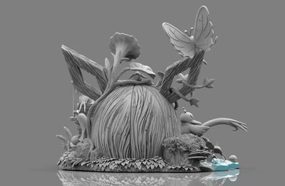 Pokémon Eevee's Hut Ecosystem 1/20 GK Statue - Ling Feng Ge Studio [Pre-Order]