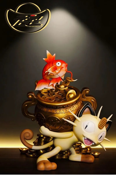 Pokémon Lucky Cat and Koi GK Statue - Yuan Bao Studio [Pre-Order]