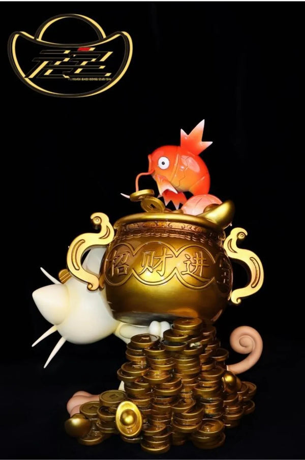 Pokémon Lucky Cat and Koi GK Statue - Yuan Bao Studio [Pre-Order]