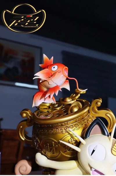 Pokémon Lucky Cat and Koi GK Statue - Yuan Bao Studio [Pre-Order]