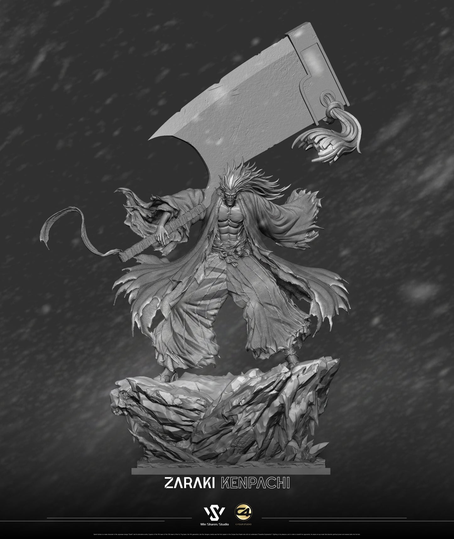 Bleach Thousand-Year Blood War Zaraki Kenpachi Resin Statue - C4 Studio & Win Shares Studio [Pre-Order]