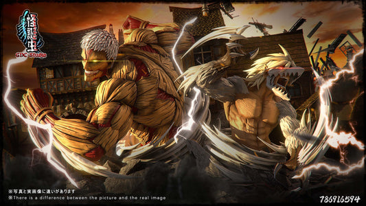 Attack On Titan The Armored Titan & Jaw Titan Statue - GDC Studio [Pre-Order]