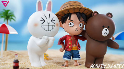 One Piece Q version Luffy & Brown & Cony Peripheral - EVE Studio [Pre-Order]