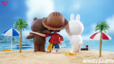 One Piece Q version Luffy & Brown & Cony Peripheral - EVE Studio [Pre-Order]