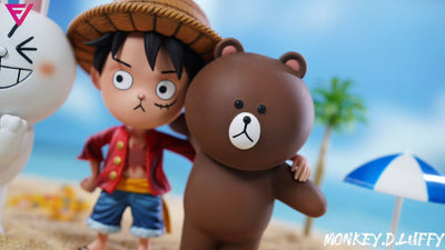 One Piece Q version Luffy & Brown & Cony Peripheral - EVE Studio [Pre-Order]