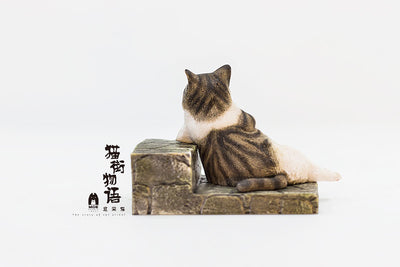 Original The Story of Cat Series LazyCat Orange Cat & Piebald Cat & Black Cat Statue - WeArtDoing Studio [In-Stock]