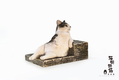 Original The Story of Cat Series LazyCat Orange Cat & Piebald Cat & Black Cat Statue - WeArtDoing Studio [In-Stock]