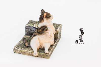 Original The Story of Cat Series LazyCat Orange Cat & Piebald Cat & Black Cat Statue - WeArtDoing Studio [In-Stock]
