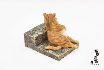 Original The Story of Cat Series LazyCat Orange Cat & Piebald Cat & Black Cat Statue - WeArtDoing Studio [In-Stock]