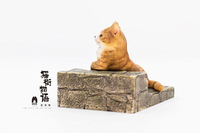 Original The Story of Cat Series LazyCat Orange Cat & Piebald Cat & Black Cat Statue - WeArtDoing Studio [In-Stock]
