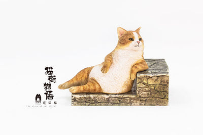 Original The Story of Cat Series LazyCat Orange Cat & Piebald Cat & Black Cat Statue - WeArtDoing Studio [In-Stock]