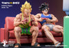 Dragon Ball Vegeta & Son Goku Resin Statue - FuzzFeet Studio [In-Stock]