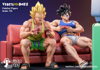 Dragon Ball Vegeta & Son Goku Resin Statue - FuzzFeet Studio [In-Stock]