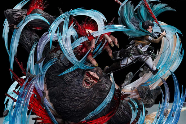 Attack on Titan Captain 2.0 Ackerman Levi VS Zeke GK Statue - Hertz Studio [In-Stock]