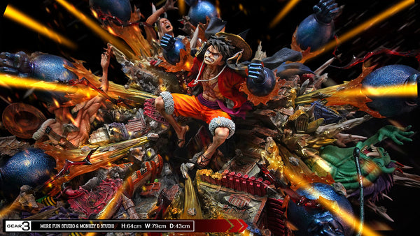 One Piece Gear 3 Luffy GK Statue - More Fun Studio & Monkey D. Studio [Pre-Order]