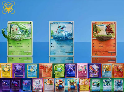 Pokémon Cards Episode #23 Chikorita #24 Totodile #25 Cyndaquil 1/6 GK Statue - GEISHA Studio [Pre-Order]