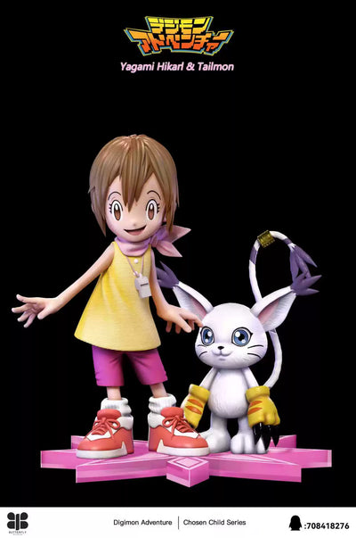 Digimon The Chosen Children Series Kari Kamiya & Tailmon GK Statue - Butterfly Studio [In-Stock]