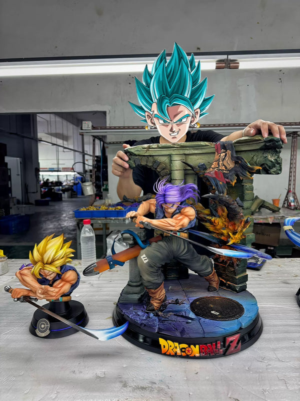 Dragon Ball Super Saiyan Trunks GK Statue - Poker Monster Studio [In-Stock]