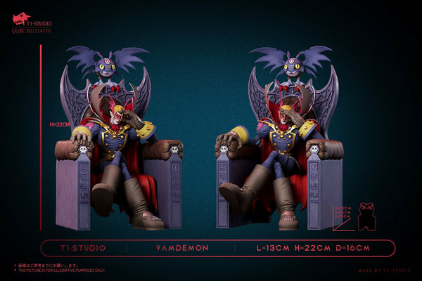 Digimon Sitting Vamdemon & Pico Devimon GK Statue - T1 Studio [Pre-Order]