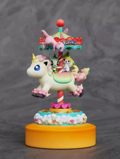Pokémon Amusement Park Series Carousel #7 Legendary beasts Mew & Celebi & Jirachi GK Statue - Sun Studio [Pre-Order]