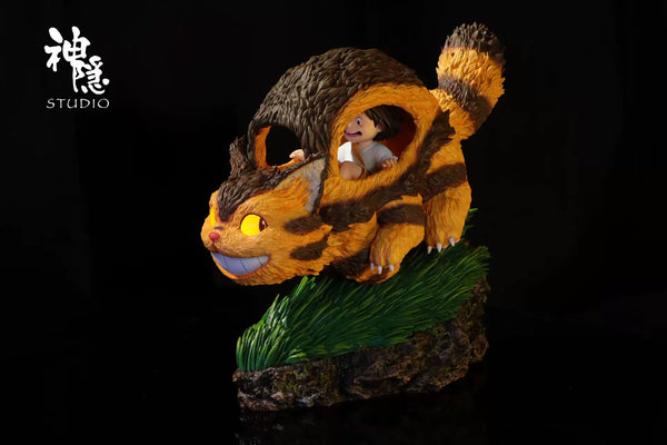 My Neighbor Totoro Silhouette Moments Series Mei & Kitten Bus GK Statue - Shen Yin Studio [Pre-Order]