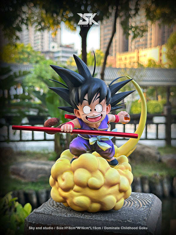 Dragon Ball Childhood Series #2 Somersault Cloud Son Goku 1/7 GK Statue - Sky End Studio [Pre-Order]