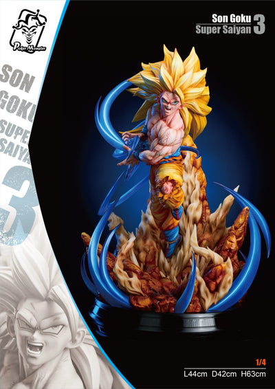 Dragon Ball #2 Super Saiyan 3 1/4 GK Statue - ZY Studio & Poker Monster Studio [Pre-Order]