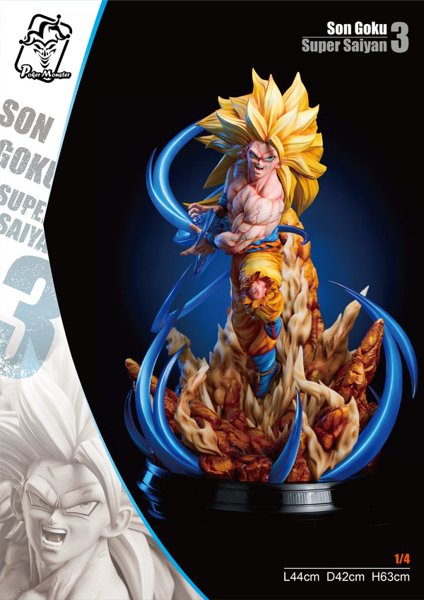 Dragon Ball #2 Super Saiyan 3 1/4 GK Statue - ZY Studio & Poker Monster Studio [Pre-Order]